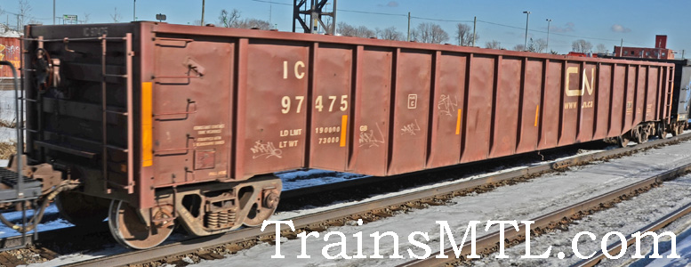 Car/wagon IC97475 right side / coté droit